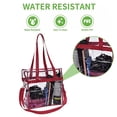 thumbnail image 4 of pvc transparent tote bag handbag swimming bag messenger bag messenger travel bag, 4 of 6