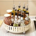 thumbnail image 3 of 360-Degree Rotating Makeup Organizer for Dresser, Cosmetic Storage with Compartments for Perfumes,White,B, 3 of 5