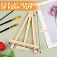 thumbnail image 7 of 4 Pack 9 Inch Wooden Easel for Painting Canvas, Art,Tripod,Painting Party Easel, Kids Student Desktop Easel for Painting, 7 of 7