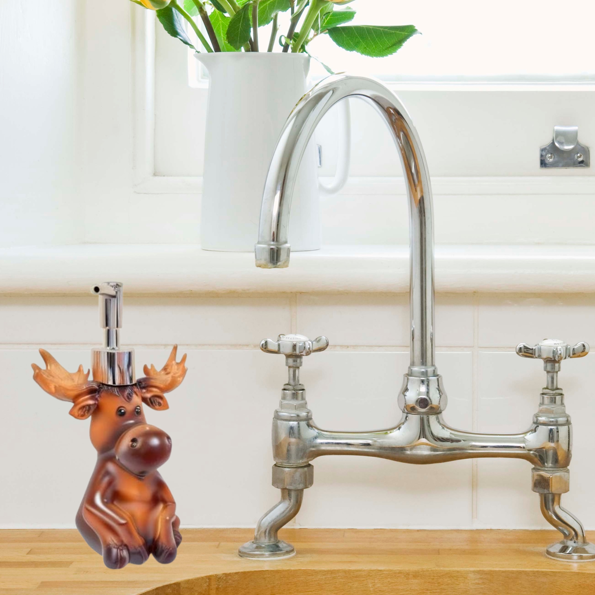 Soap/Lotion Pump Dispenser - Whimsical Moose