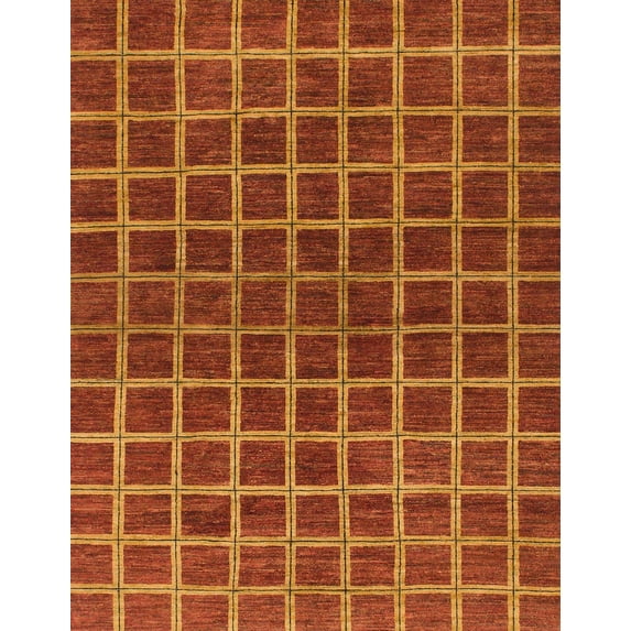 Ahgly Company Machine Washable Indoor Rectangle Abstract Red Area Rugs, 7' x 10'