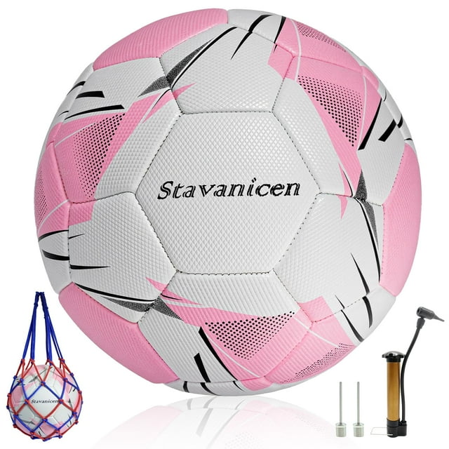 Kit de balón de fútbol Stavanicen, tamaño 3/4/5, con aguja de bombeo