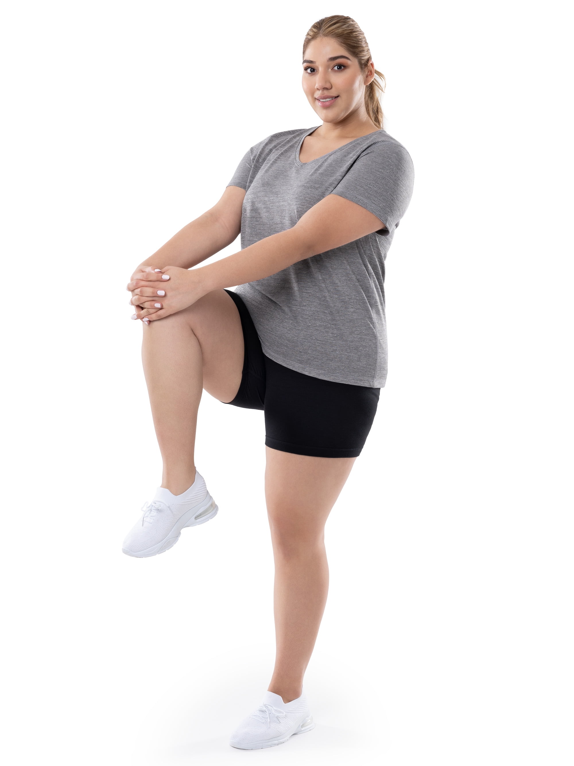 Athletic Works Women's Plus Size Core Active Dri-Works Bike Shorts