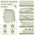thumbnail image 2 of Infans Baby Diaper Changing Table Folding Newborn Nursery Organizer W/Water Basin Wheel, 2 of 7