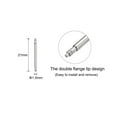 thumbnail image 2 of Uxcell Watch Band Link Pin 1.5mm Dia Stainless Steel Double Flanged End Spring Bar Pins for 19mm Watch Strap 200 Pack, 2 of 5