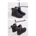 thumbnail image 4 of Botas térmicas impermeables para mujer con forro de chiporro, color marrón, 4 of 6