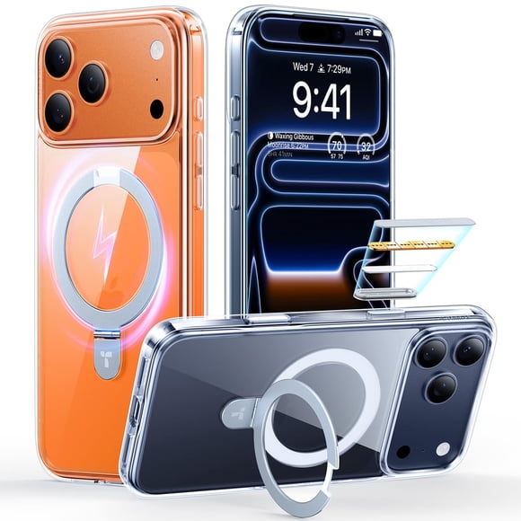 Funda transparente TORRAS Ostand para iPhone 17 Pro de 6,3"