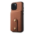 thumbnail image 3 of Detachable Wallet Cover for iPhone 15 Plus Case with Card Holder Slots, PU Leather Slim Purse 2-in-1 Magnetic Phone Case Compatible with MagSafe Charging for iPhone 14 Plus, Brown, 3 of 10