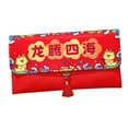 thumbnail image 4 of sobre rojo de año Nuevo Chino, bolsa de tela Hongbao, sobre de dinero de la de dragón 2024, bolsillo rojo para graduación, año Nuevo Lunar Estilo E, 4 of 10
