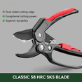 thumbnail image 4 of Ratchet Pruning Shears, Professional Garden Clippers, Increases Cutting Power 3x, Sharp Gardening Scissors, Cutting Rose, Flower, Hedge, Stem, Tree, Perfect for Weak Hands & Arthritis, 4 of 6