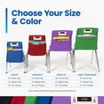 thumbnail image 6 of Seat Sack Student Chair Storage Pocket - 19", Single Pocket, Classroom Organizer for Student Desks, Durable Over-the-Chair Storage, Black, 10-Pack, 6 of 9