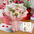 thumbnail image 2 of Ramo de flores de Ganchillo Macarena Rosa decoraciones para el hogar, 2 of 8