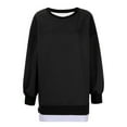 thumbnail image 6 of WJHWSX Dresses for Women,Womens Fall Dresses,Black Casual Dresses for Women,Long Sleeve,Crew Neck,Breathable,Solid,M(US:6), 6 of 8