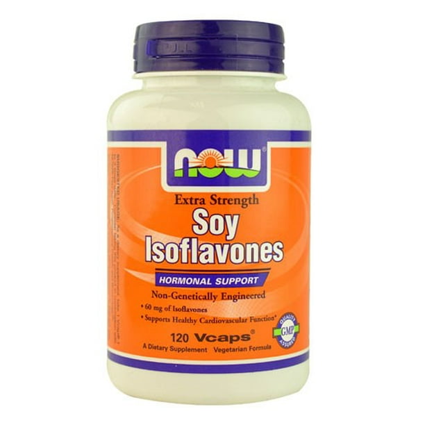 NOW Foods Soy Isoflavones Hormonal Support, Extra Strength, 120 Ct