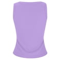 thumbnail image 6 of Lixiuxyad Cami Tank Top High Neck Long Sleeve Built In Bra Tank Top Seamless Slim Fit Camisole For Layering Comfortable Basic Shirt,Purple, 6 of 7