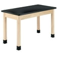 thumbnail image 1 of Diversified Woodcrafts Rectangular Science Table 48" x 24" Black (P7106M30N), 1 of 3