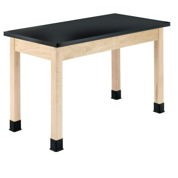 Diversified Woodcrafts Rectangular Science Table 48" x 24" Black (P7106M30N)