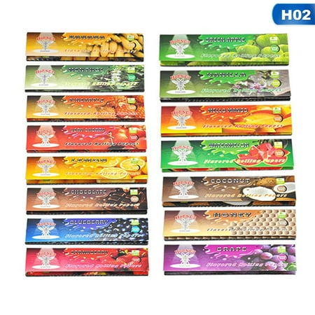 KABOER 5Booklets\/15Booklets From 15 Kinds Of Fruit Falvour Hornet Smoking Rolling Paper Random Falvour 110Mm*44Mm (Best Rolling Papers Uk)