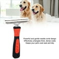 thumbnail image 4 of Rastrillo De Aseo Para Mascotas, Reduce La Caída Del Cabello, Cepillo Profesional Para Desenredar Perros, Pasadores De Doble Fila, Desenredante A Prueba De Herrumbre Para Cabello, 4 of 7