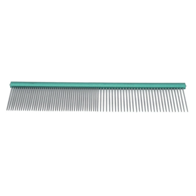 Peigne en Acier pour Animaux, Massage 2 Densités Différentes Empêche l'Électricité Statique Poignée Ergonomique Peigne de Toilettage pour Chiens pour Races à Poils Longs Rouge 16cm/6.3 Po,Violet 19cm/7.5 Po,Bleu 22cm/8.7 Po,Vert