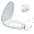 thumbnail image 4 of R&T Elongated Toilet Seat with Built in Potty Training Seat, Slow Close Oval Toddler Seat B1045, 4 of 9