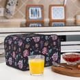 thumbnail image 6 of Balery Roses Flowers Pattern Oven Cover Kitchen Bread Machine Protector, 4 Slice Toaster Cover for Home, Anti Dust Fingerprint Coaster Cover, 6 of 7