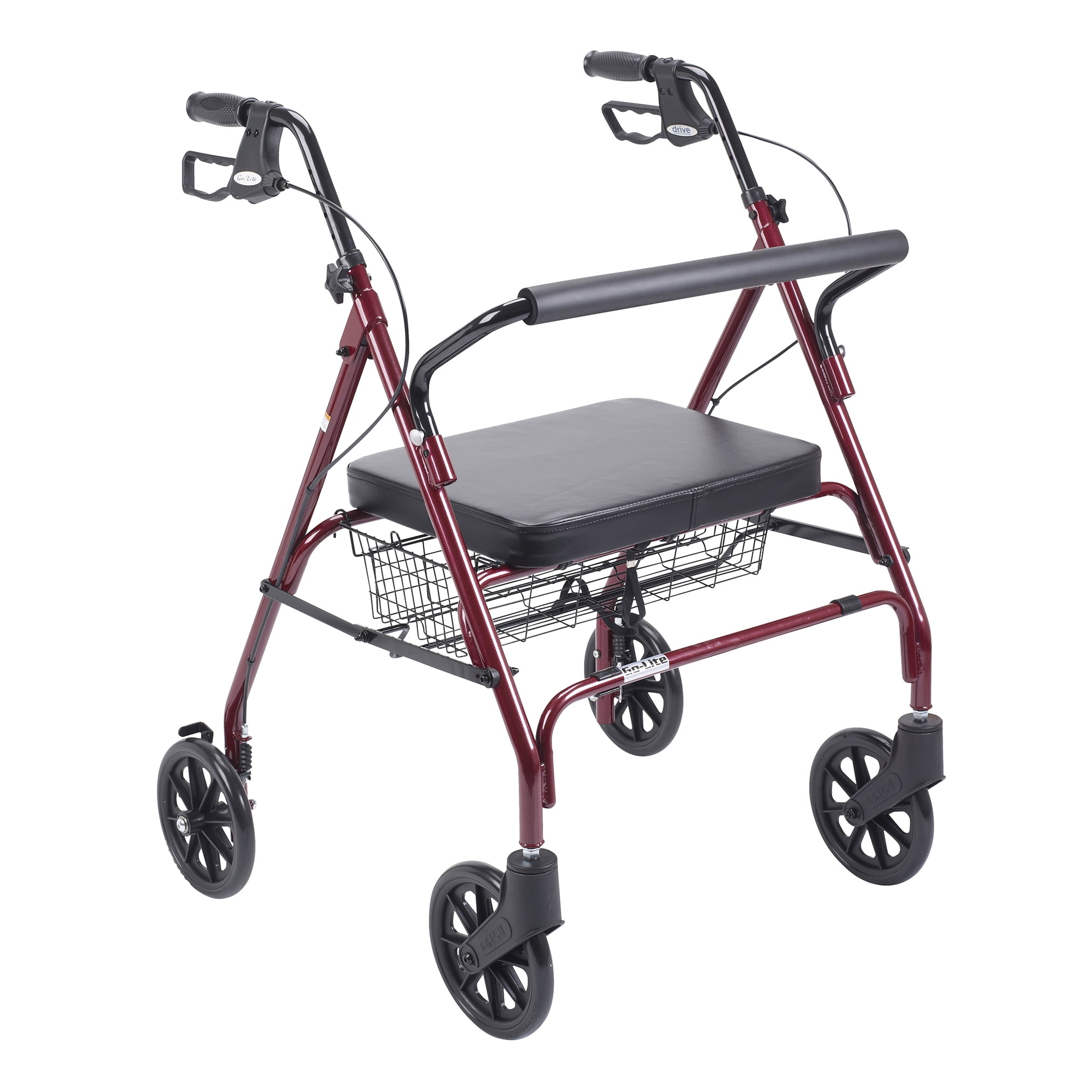 Drive Medical Heavy Duty Bariatric Rollator Rolling Walker With