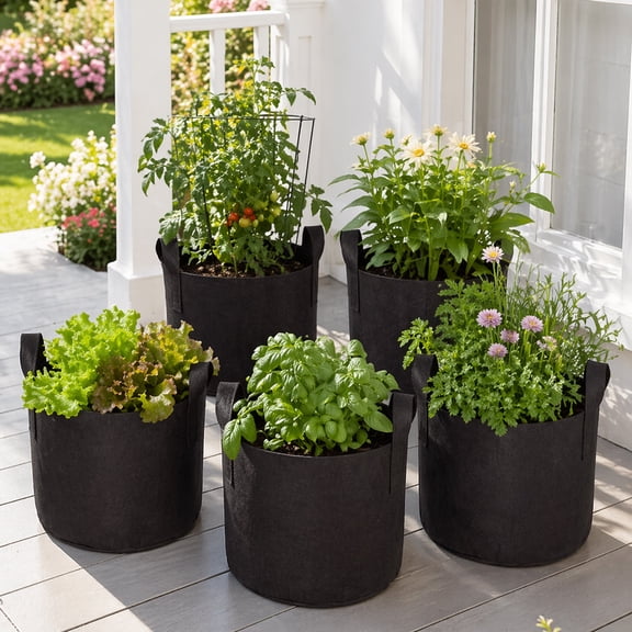 Set of 5 7-Gallon Grow Bags