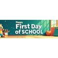 thumbnail image 4 of Happy School Rainbow Theme Banner for Classroom Decorations and Party Supplies Photography Props Backdrop Poster Background, 4 of 8
