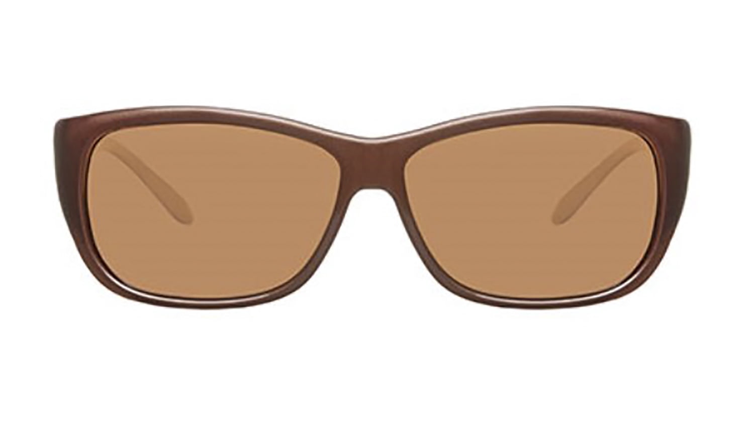 Solar Shield Unisex Brown Polarized Driving SolarShield Sunglasses SA09