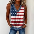 thumbnail image 4 of Womens Summer Tops Red White and Blue Shirts for Women Casual Tops Usa Graphic Tee Memorial Day Outfits for Women Cotton T Shirts Women 4th of July Shirts Women, 4 of 5