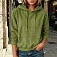 thumbnail image 5 of Mifsaly Womens Oversized Hoodies Long Sleeve Cozy Pullover Tops with Pocket Fashion Loose Fit Comfortable Warm Causal Sweatshirts, 5 of 8