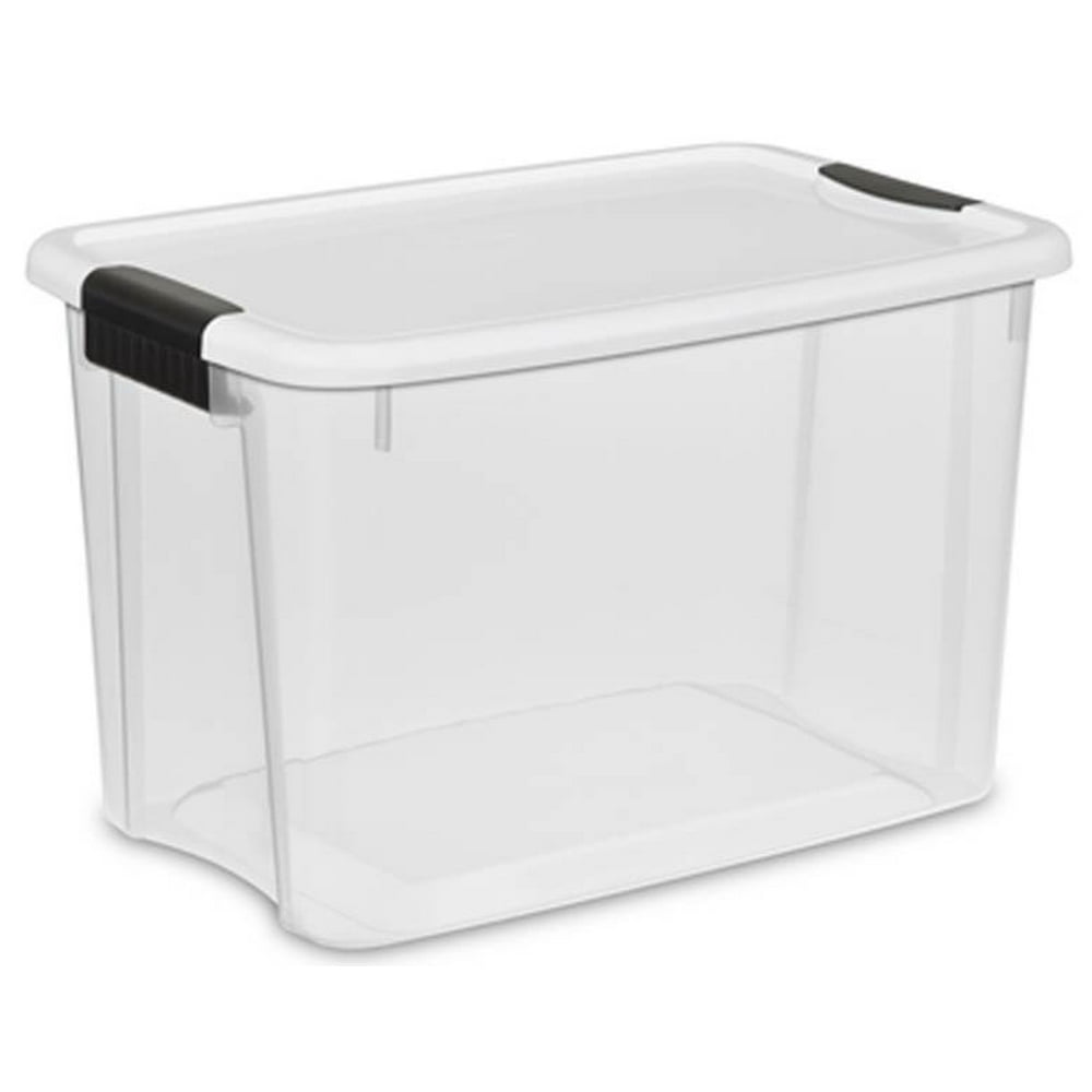 Sterilite 30 Quart Ultra Clear Plastic Stackable Storage Container (36