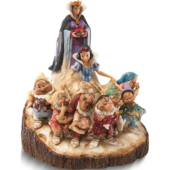 Fashion Disney Traditions Wood Carved Snow White Figurine (6.9 X 7.3) Made In China gm9472