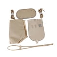 thumbnail image 3 of Kit de fabricación de bolsos de cuero PU Salvador con agujeros bolso cruzado Marrón claro, 3 of 9