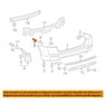 thumbnail image 3 of Fits 08-13 Highlander Rear Bumper Retainer Support Bracket Left & Right SET PAIR, 3 of 5