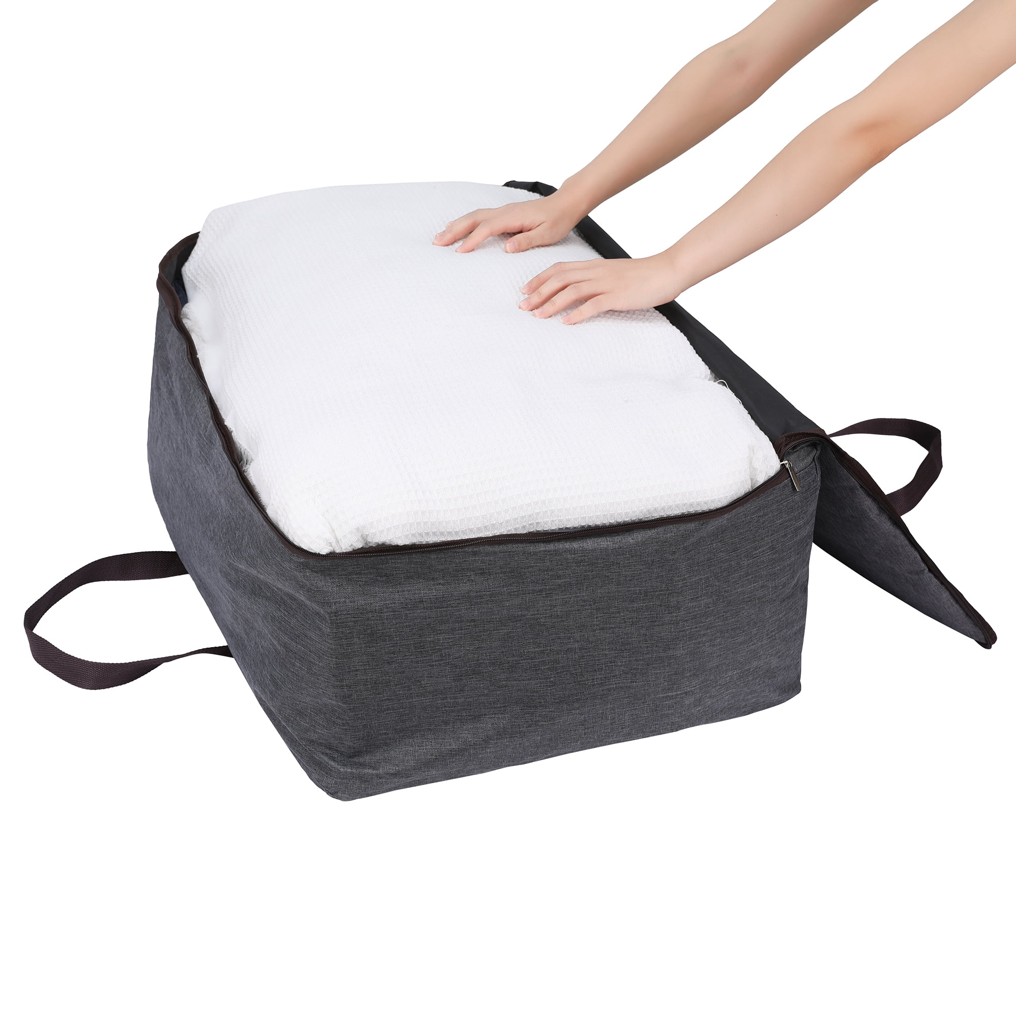Unique Bargains 1 Pack Clothes Storage Bags Moving Bags Dark Gray 28*20*12in