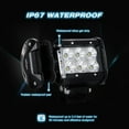 thumbnail image 3 of Nilight 2Pcs 4 Inch 18W Spot Led Light Bars 2Pcs 4inch 18W Flood off Road Driving Lights With off Road Wiring Harness, 3 of 4