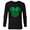 Black, variant on Disney Minnie Mouse Green 4-Leaf Clovers St. Patrick's Day - Long Sleeve T-Shirt for Men - Customized-Athletic Heather