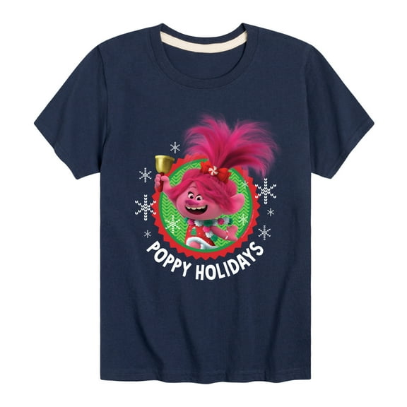 Trolls - Poppy Holidays - Toddler & Youth Short Sleeve Graphic T-Shirt