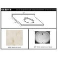 thumbnail image 1 of MarCraft 43-859-4 Single Bowl Vanity Top, 1 of 1