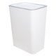 thumbnail image 1 of Cubo de basura estrecho con tapa, cubo de basura de plástico para baño, cesto para basura de cocina, 1 of 7