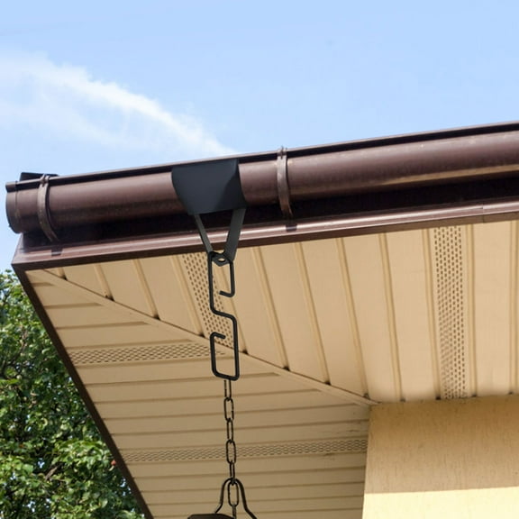 Raindrops 3 Sets Rain Chain Gutters Adapter Clip Rain Chain Installation Kit Iron Hook Connector