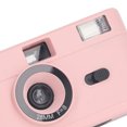 thumbnail image 4 of NFTIGB 35MM Film Camera Reusable Lightweight Vintage Retro Camera Built-in Flash with 28MM F/8 Lens 1/120s Shutter Speed Portable Photography Student Festival Gift, Pink, 4 of 9