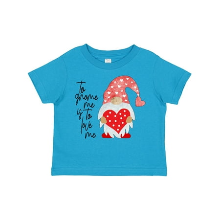 

Inktastic To Gnome Me is to Love Me Cute Gnome with Hearts Gift Toddler Boy or Toddler Girl T-Shirt