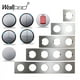 thumbnail image 2 of Interruptor de luz de pared LED de aluminio plateado, 1, 2, 3 y 4 entradas, interruptor de CA DP 2P, combinación gratuita para bricolaje, Wallpad L6, 2 of 5