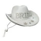 thumbnail image 3 of Sombrero de vaquero para mujer, gorras de tela cómodas, gorras de fieltro de moda blancas, sombrero de , para celebración de bodas de Zulema  Sombrero de vaquero, 3 of 8