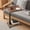 Walnut Brown, variant on YUCHANG C Shaped End Table with groove, 15''L x 12''W x 17~31''H, wood Brown,Vintage Side Couch Table for Living Room, Bedroom