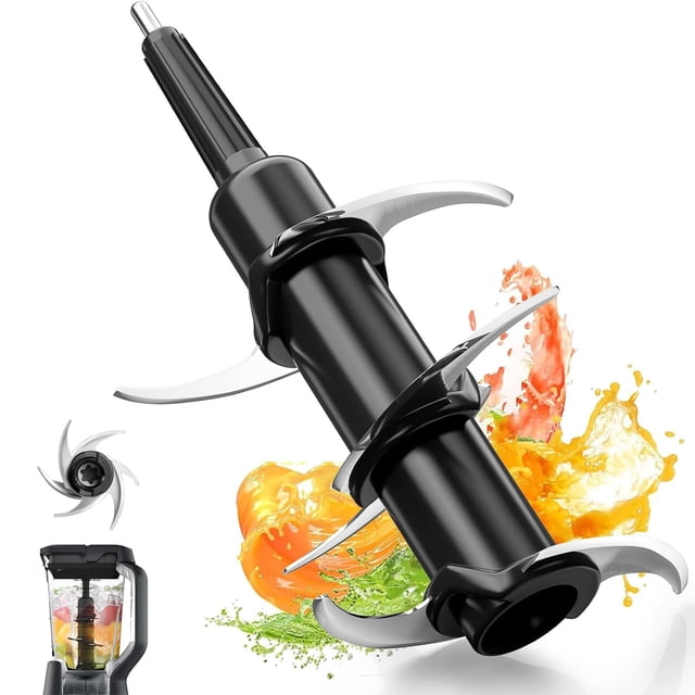 TETEGDCX Aspas licuadora ninja, cuchillas para licuadora ninja de acero inoxidable de 6 aletas, compatible con blender ninja 72 oz accesorios y repuestos