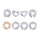 thumbnail image 2 of Qarigey Anillos para pezones, adornos para el cuerpo a la moda, falso cómodo, joyas pedantes resistentes al desgaste para vestirse Ropa, zapatos y accesorios Miscelánea Como se muestra 8 piezas, 2 of 6